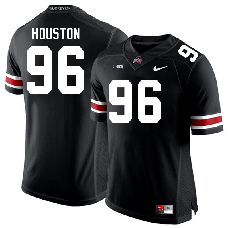 Ohio State Buckeyes Eddrick Houston Men's's #96 Authentic Black College Football Jersey 2404HMLR3